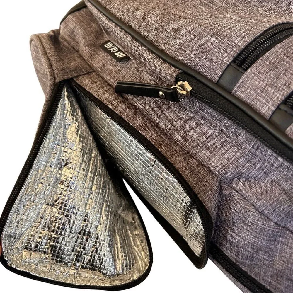 Diaper Bag Back‎ Pack BB Gear Adjustable Shoulder Straps & Handle Unisex Gray